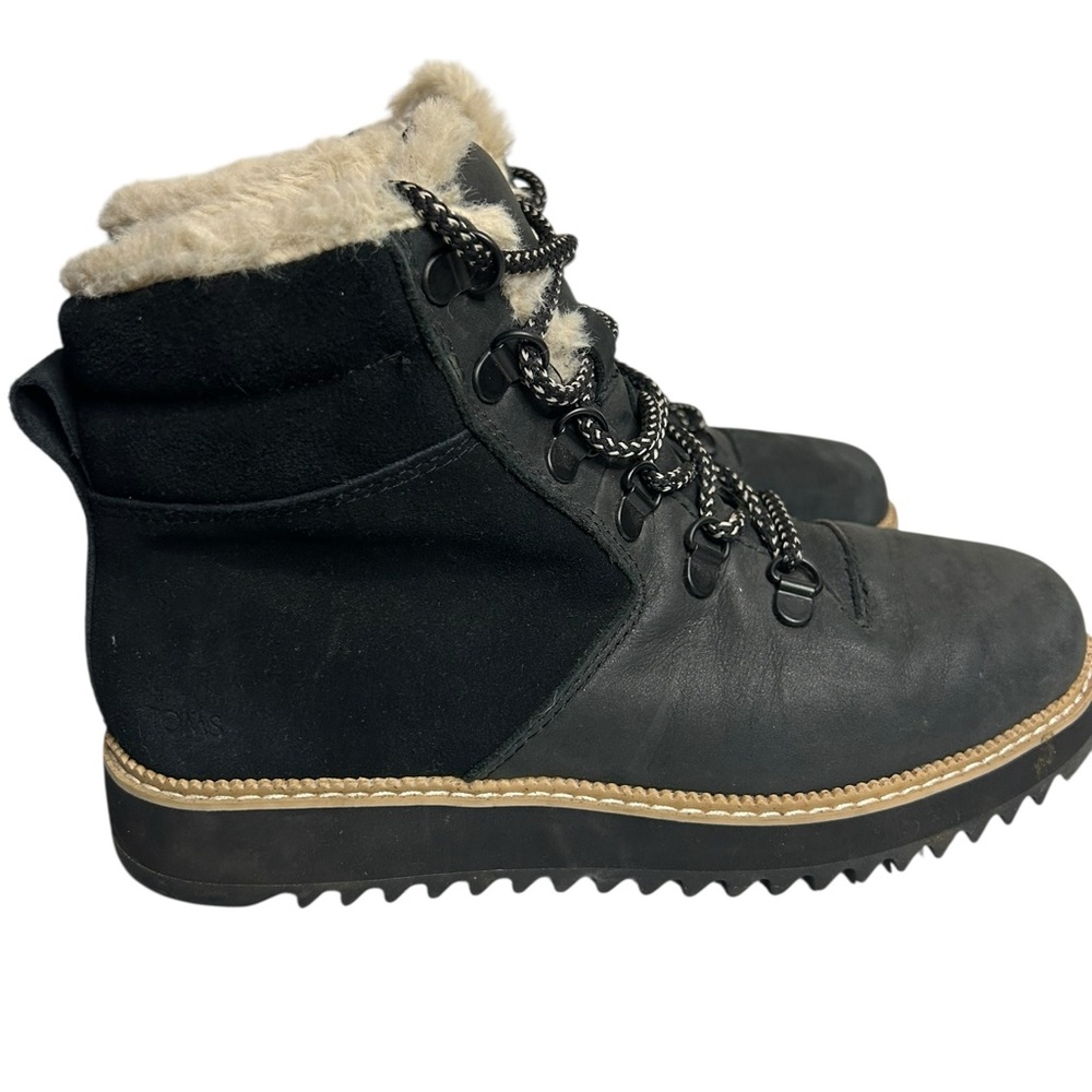 TOMS Women’s Black Faux Fur Lined Winter Boots – Size 6.5‎